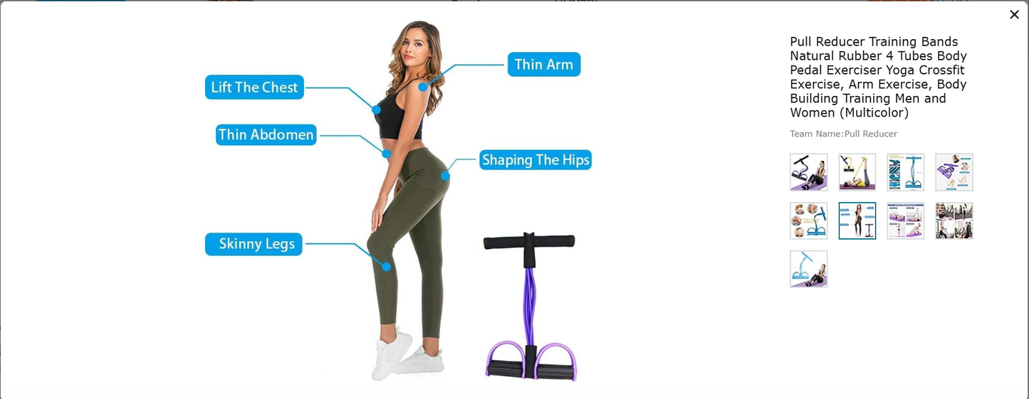 Yoga Pedal Puller Resistance Band Fitness Equipment